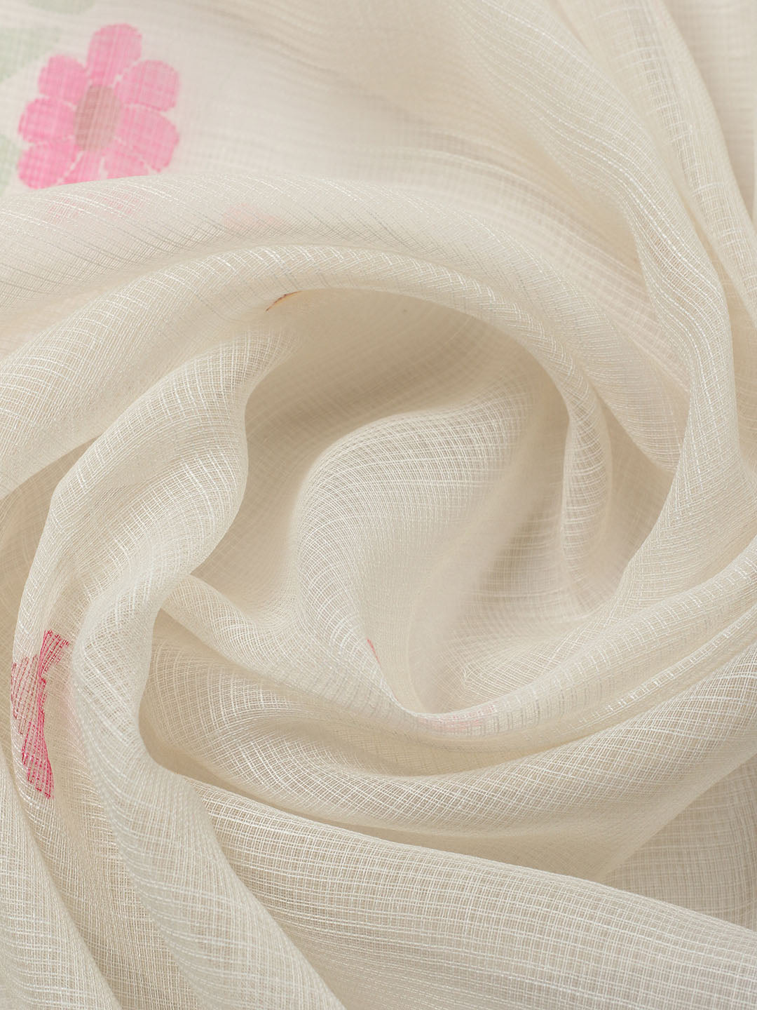 Plain Cotton Blend Unstitched Suit With Pant &amp; Dupatta