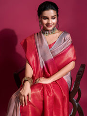 Zari Jaal Woven Handloom Saree