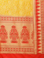 Brocade Zari Jaal Woven Handloom Saree