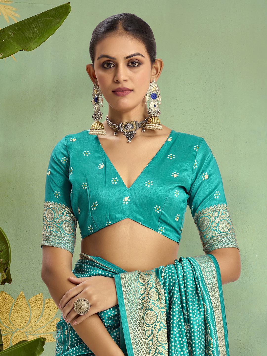 Digital Printed Art Silk Saree