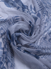 Printed Cotton Blend Unstitched Kurta With Pant & Dupatta