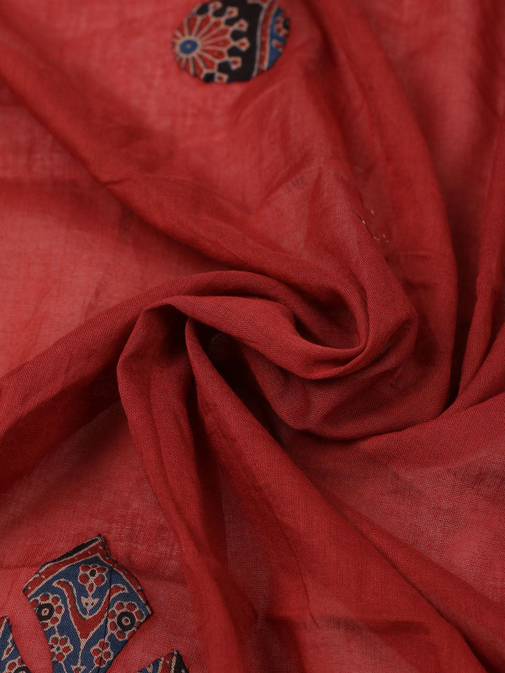 Printed Cotton Unstitched Suit With Pant Dupatta