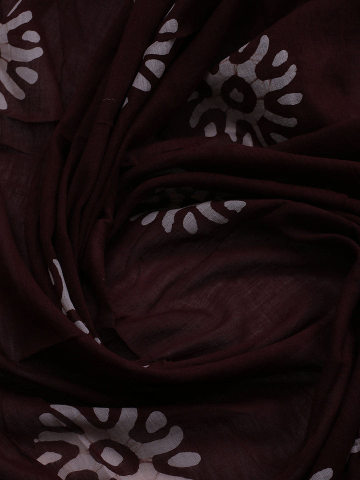 Printed Cotton Blend Unstitched Suit With Dupatta