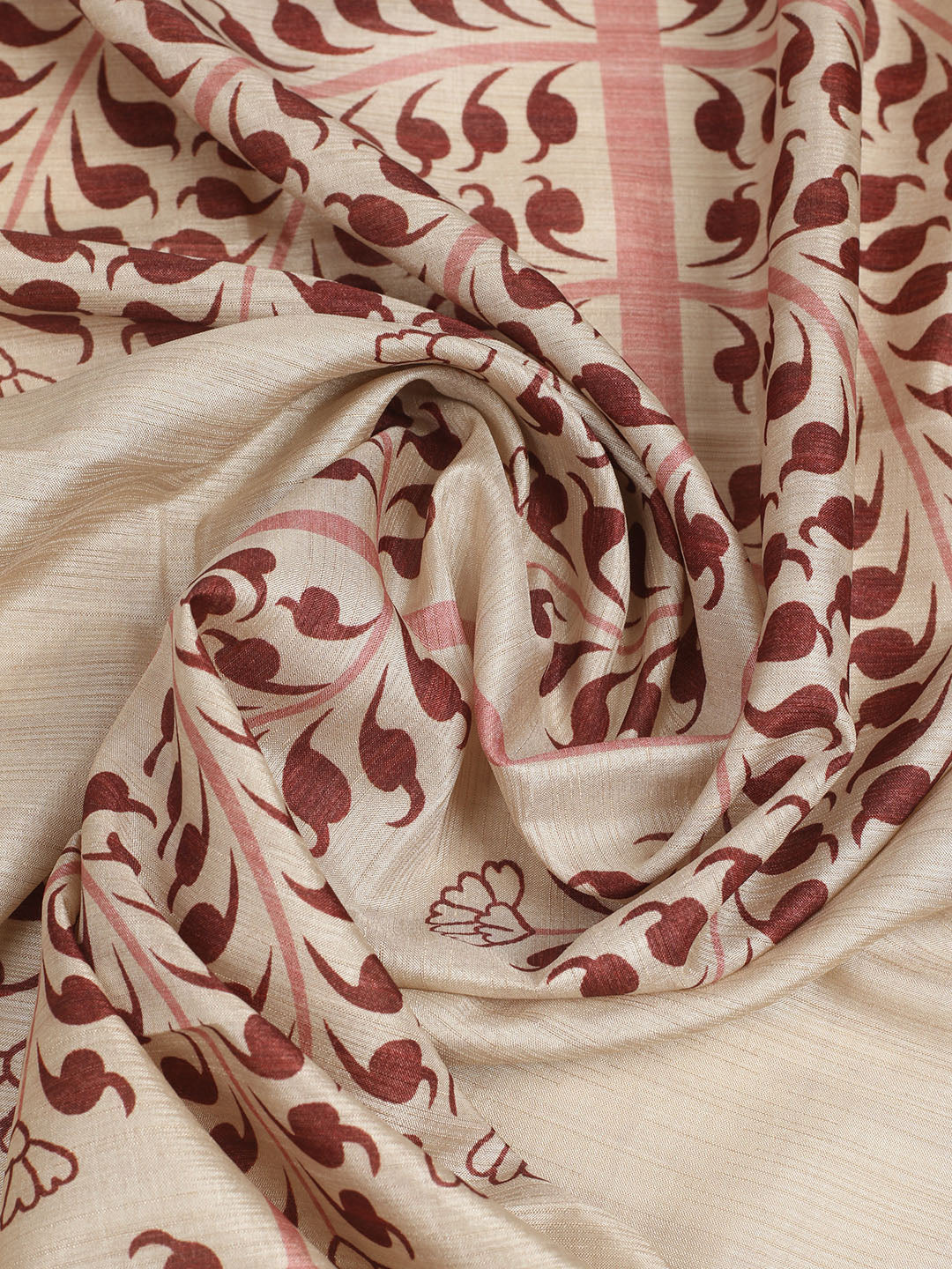 Embroidered Tussar Unstitched Suit With Dupatta