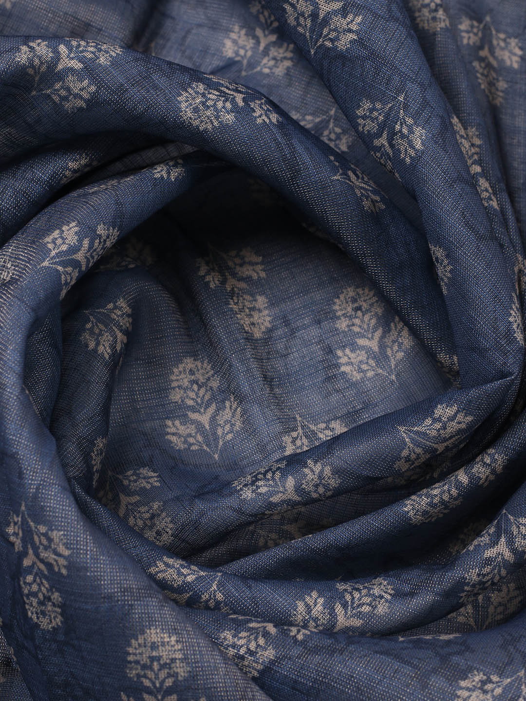 Embellished Tissue Unstitched Suit With Pant &amp; Dupatta