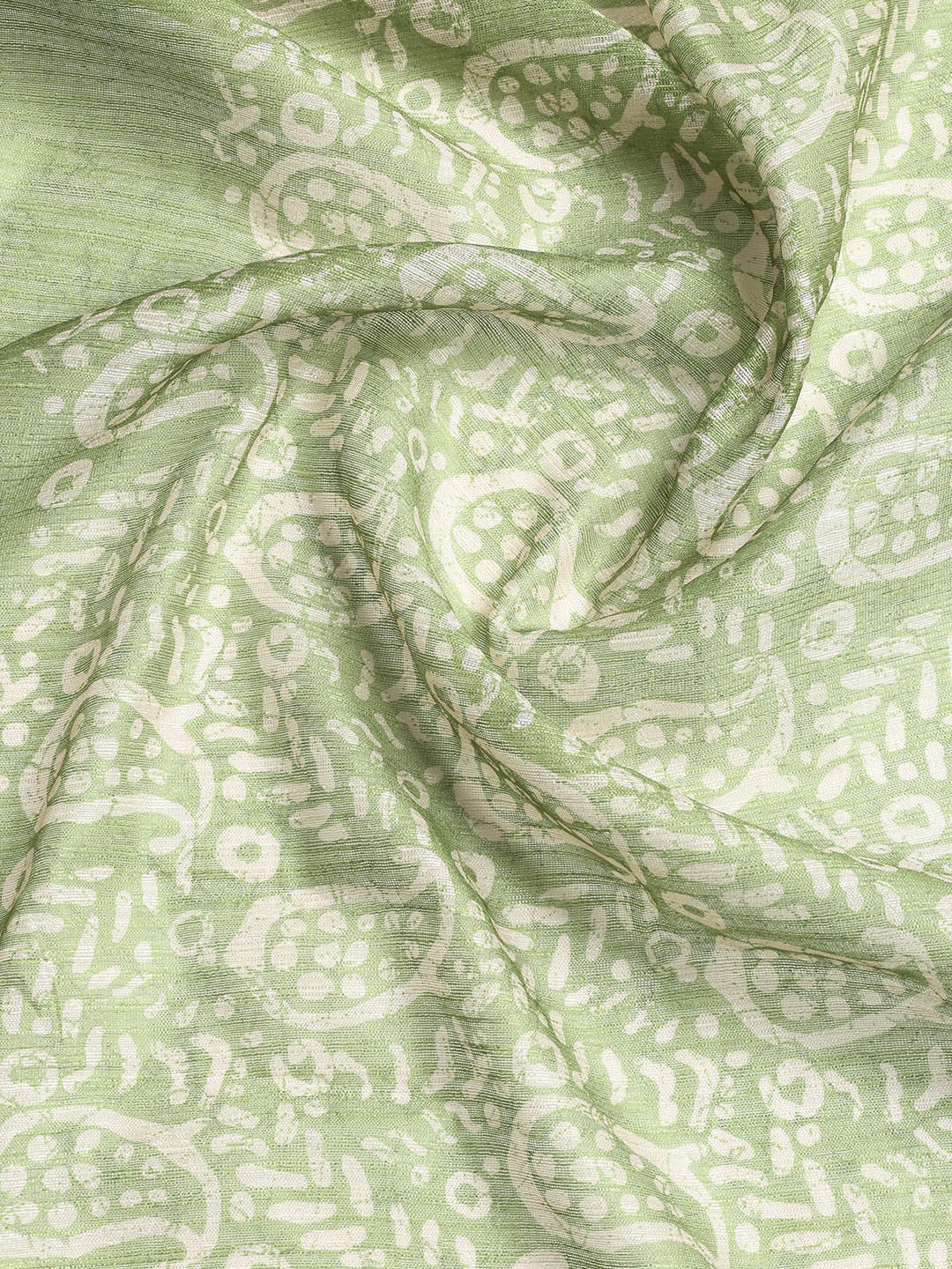 Printed Chanderi Unstitched Suit With Dupatta