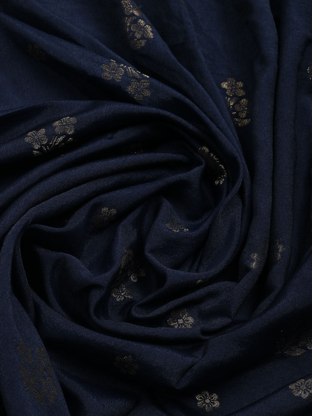 Embroidered Chanderi Unstitched Suit With Dupatta