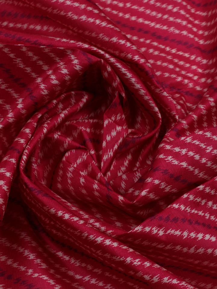 Printed Chanderi Unstitched Suit With Dupatta