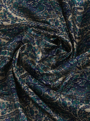 Embroidered Chanderi Unstitched Suit With Pant & Dupatta