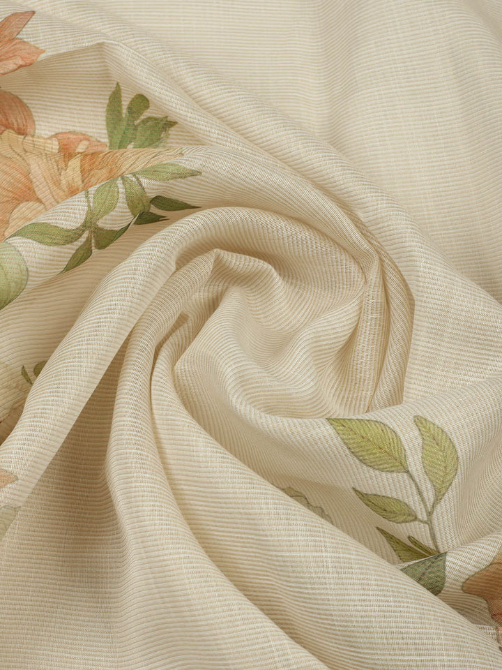 Printed Tissue Unstitched Suit With Pant &amp; Dupatta