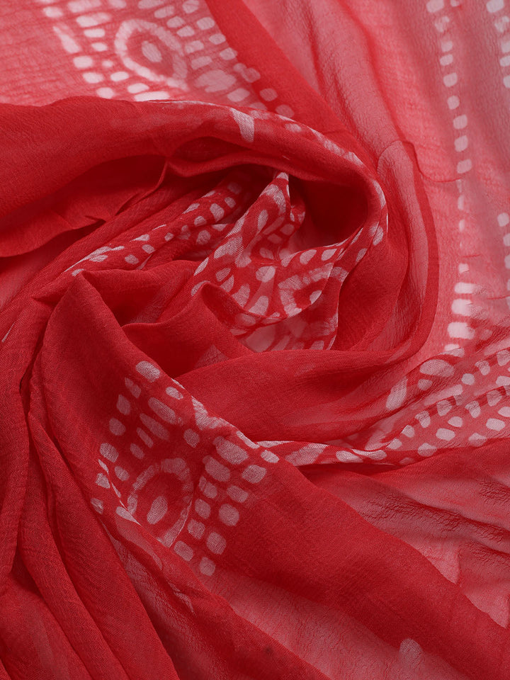 Printed Cotton Blend Unstitched Kurta With Pant &amp; Dupatta