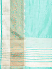 Plain Zari Border Art Silk Woven Saree