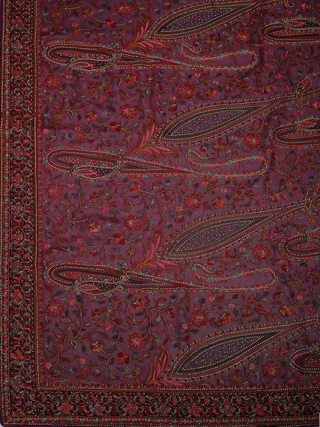 Embroidered Georgette Saree