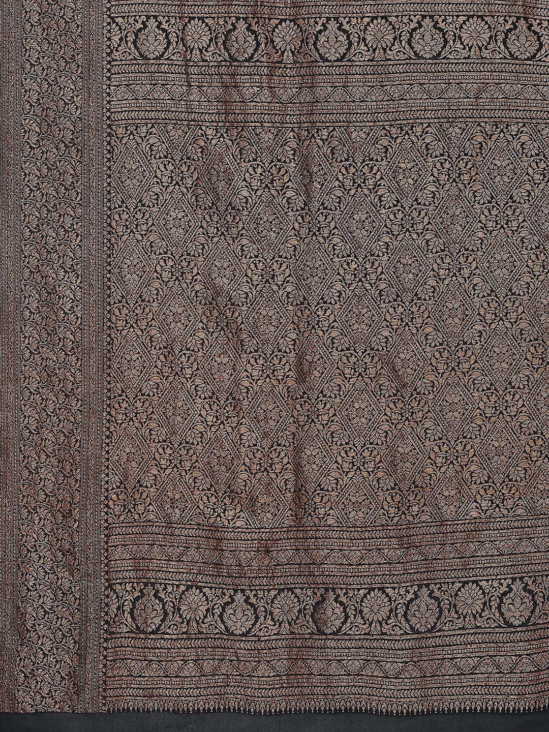 Zari Jaal Woven Crepe Saree