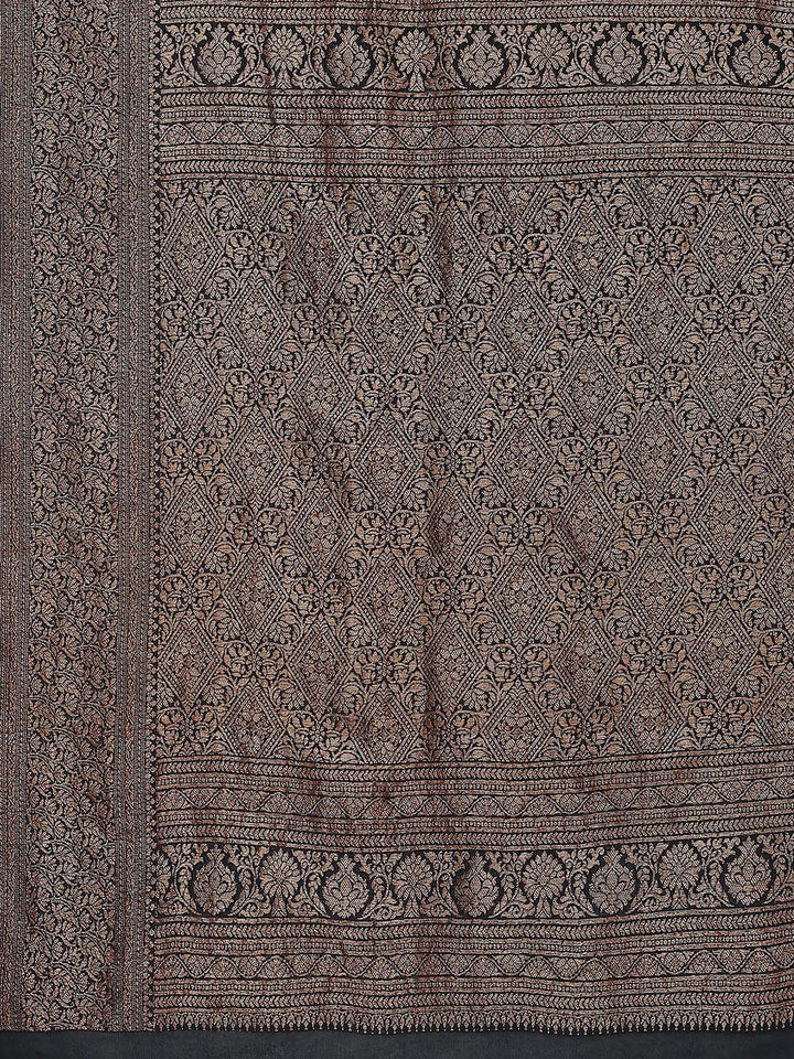 Zari Jaal Woven Crepe Saree