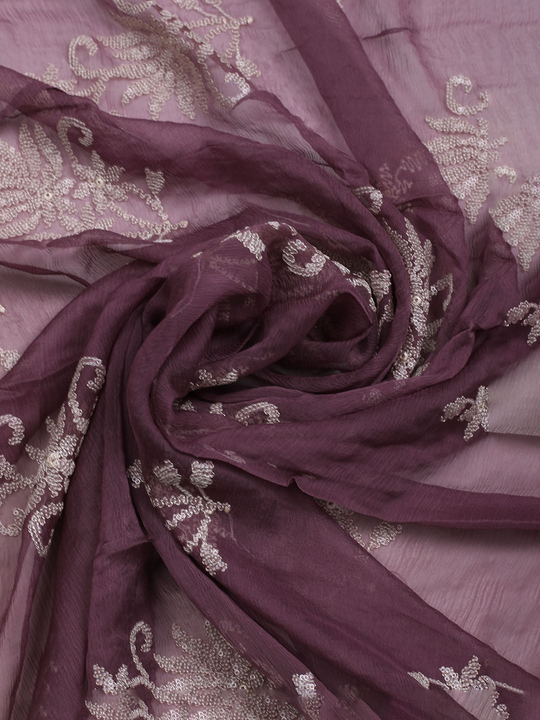Embroidered Organza Unstitched Suit With Dupatta