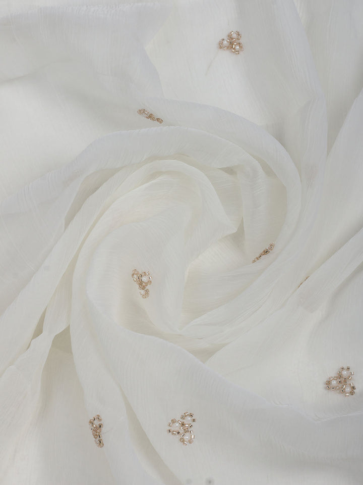 Embroidered Chiffon Unstitched Suit With Dupatta