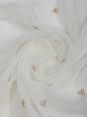 Embroidered Chiffon Unstitched Suit With Dupatta