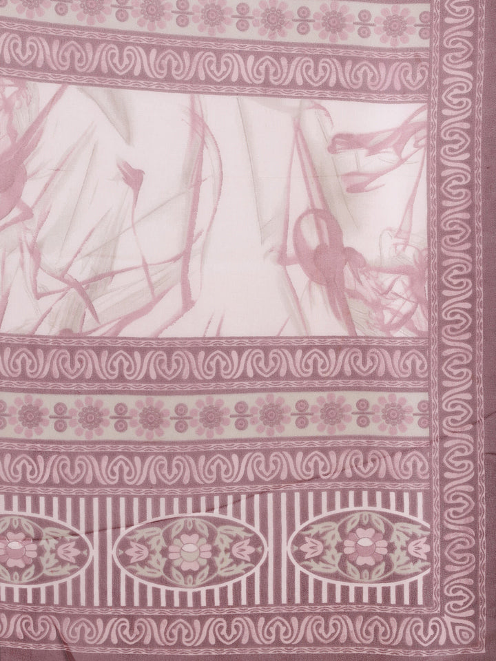 Digital Printed Georgette Saree