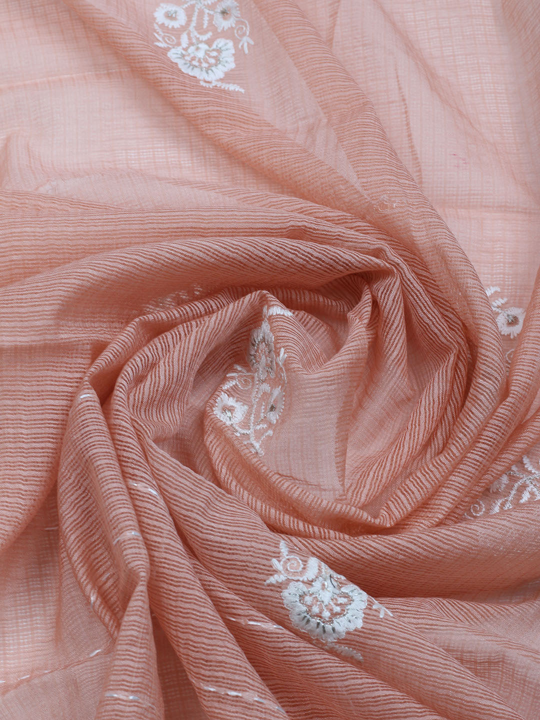 Neck Embroidered Cotton Blend Unstitched Suit With Dupatta