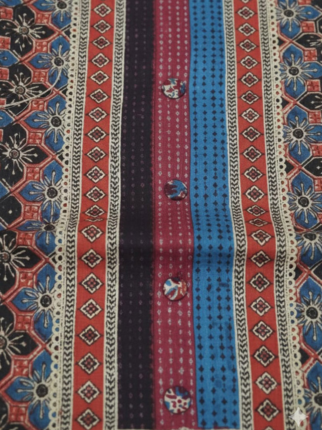 Embroidered Cotton Blend Unstitched Suit With Pant &amp; Dupatta