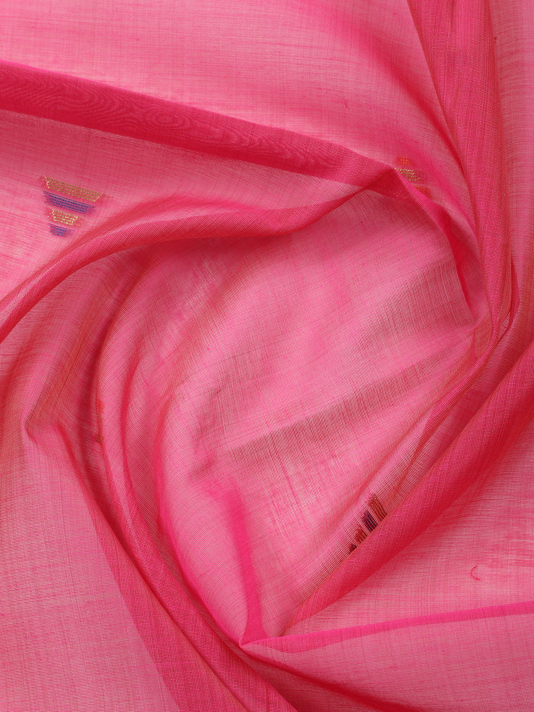 Printed Chanderi Unstitched Suit With Pant &amp; Dupatta