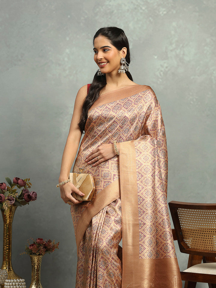 Digital Printed Art Silk Saree