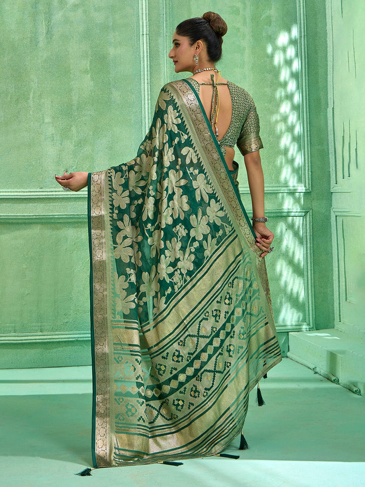 Floral Printed Georgette Saree