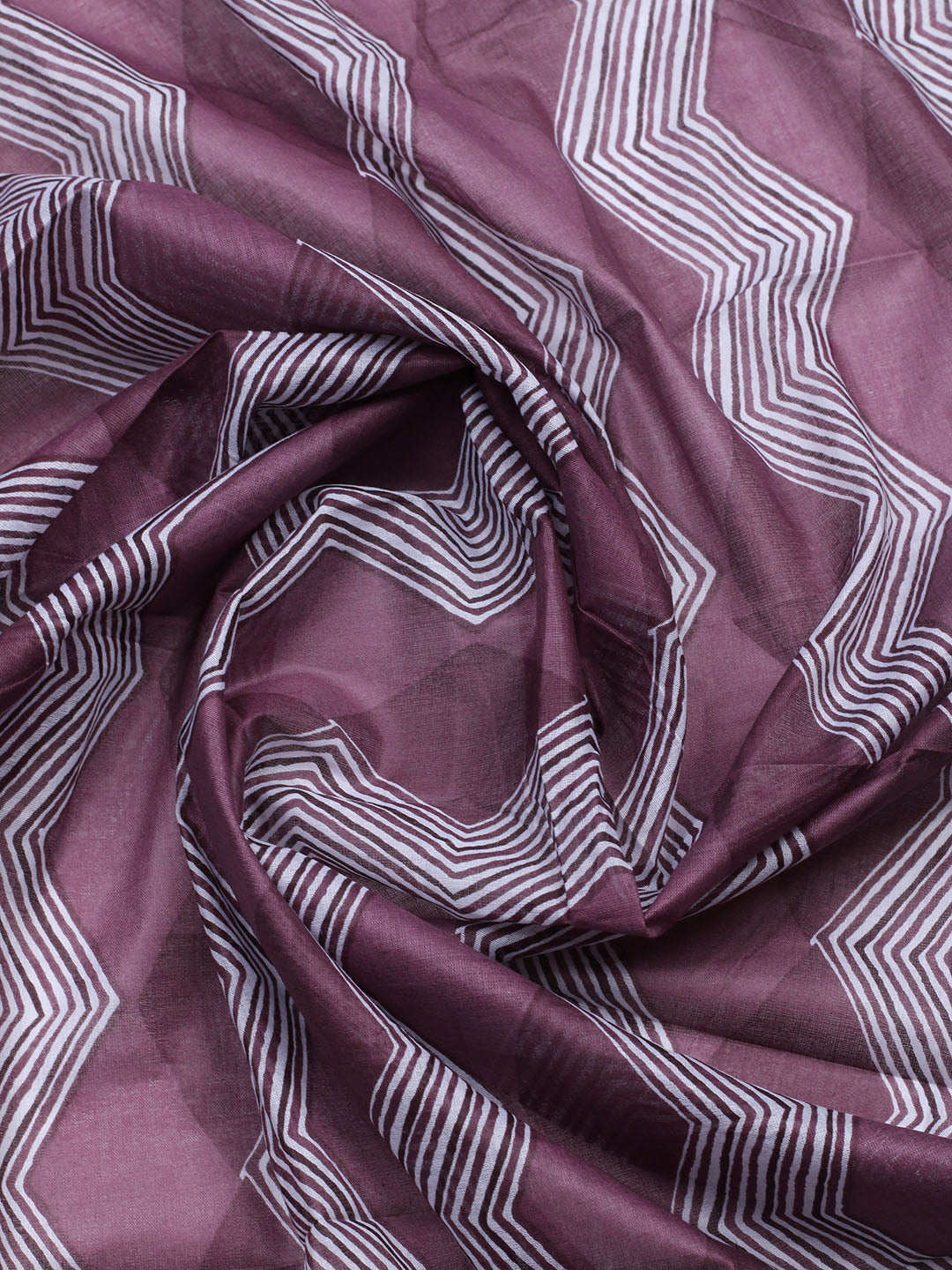Printed Cotton Blend Unstitched Suit With Pant &amp; Dupatta