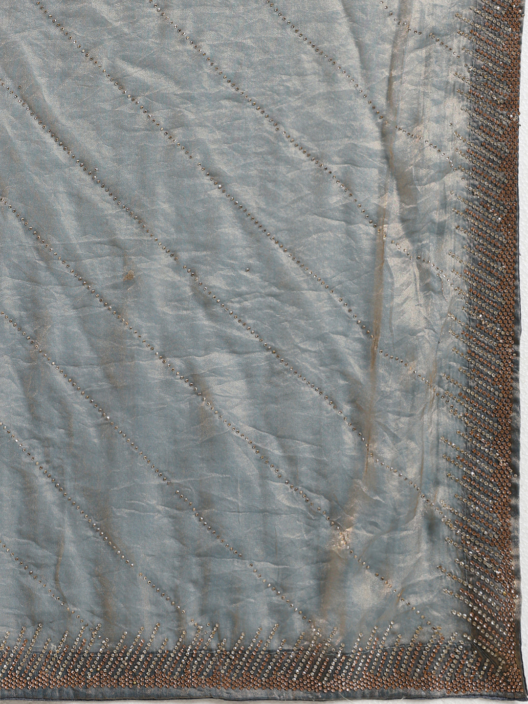 Stone Work Embellished Tissue Saree