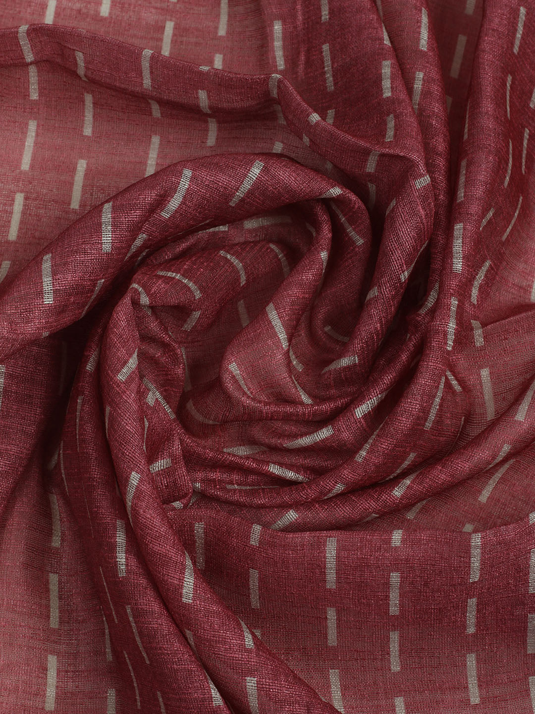 Printed Chanderi Unstitched Suit With Pant &amp; Dupatta