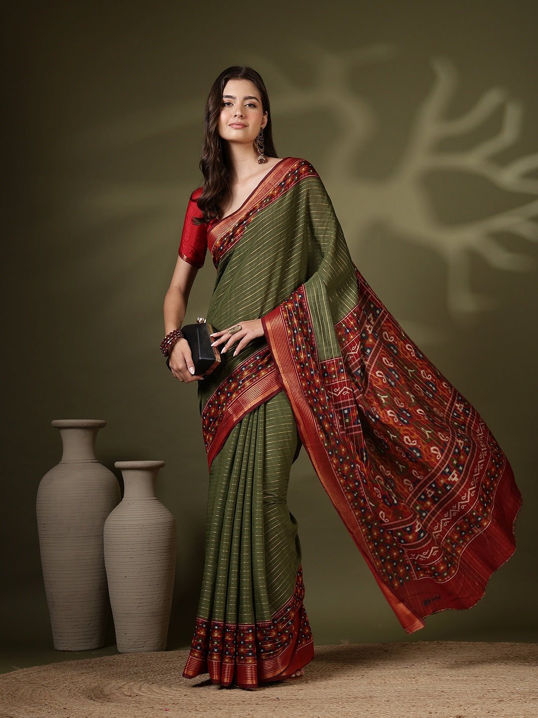Digital Printed Art Silk Saree