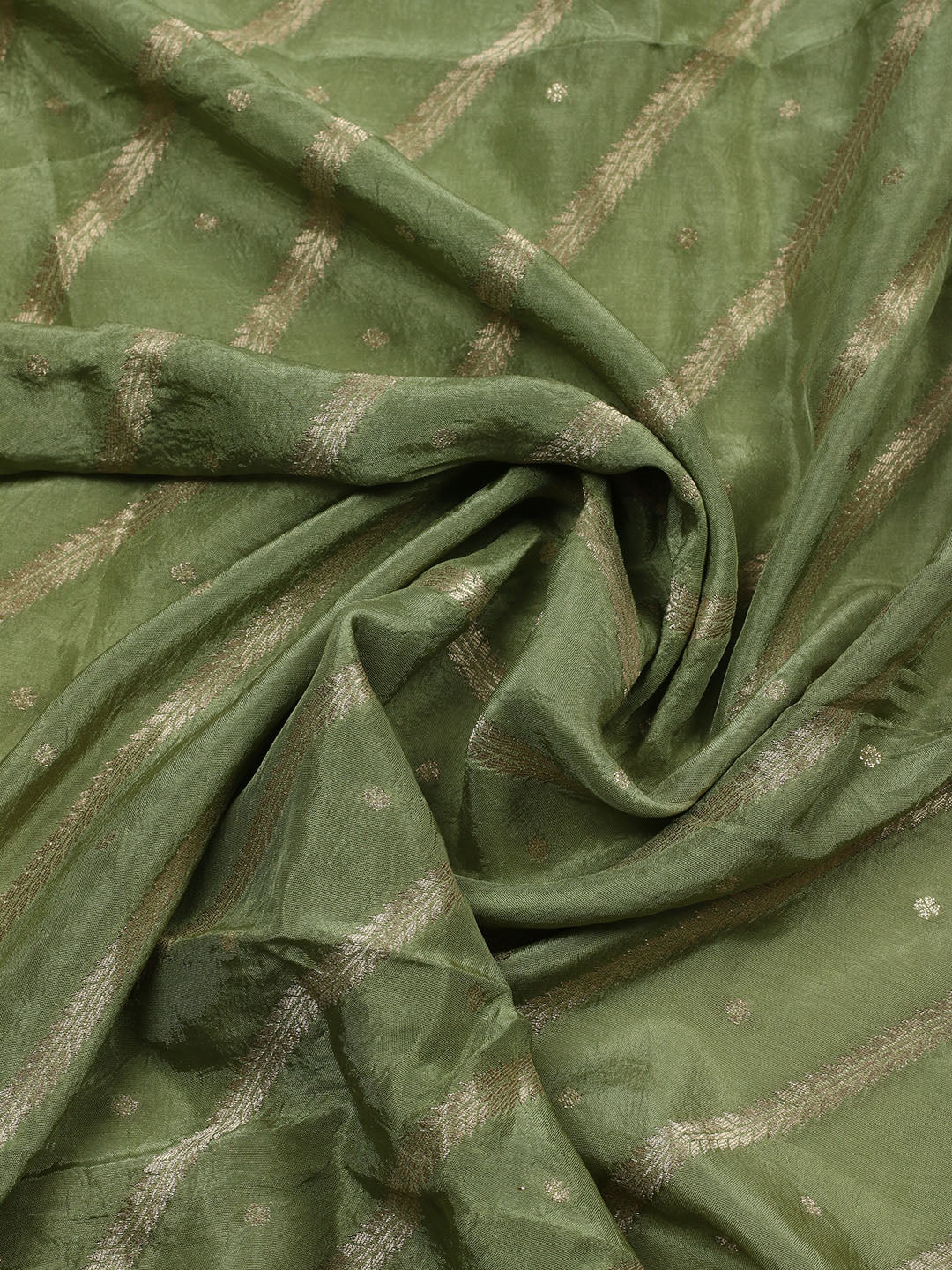 Embroidered Chanderi Unstitched Suit With Pant &amp; Dupatta