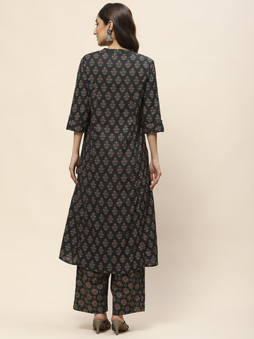 Printed Cotton Kurta Set