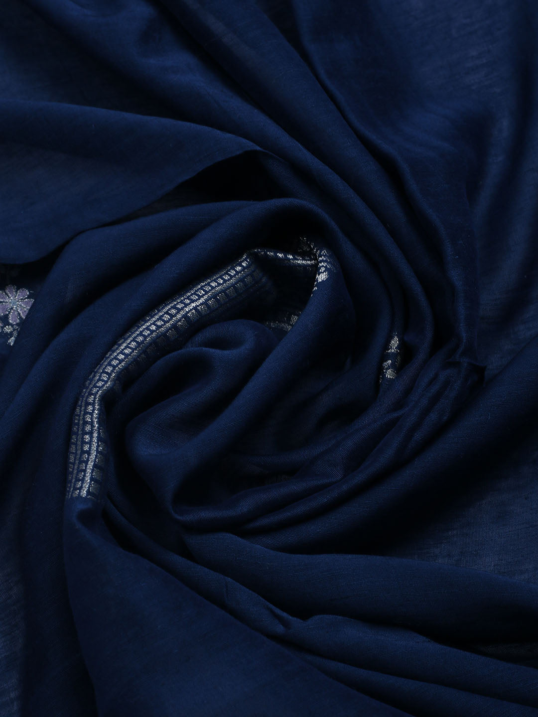 Embroidered Chanderi Unstitched Suit With Dupatta