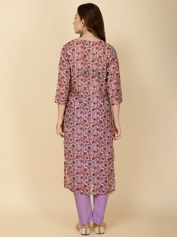 Printed Cotton Kurta Set