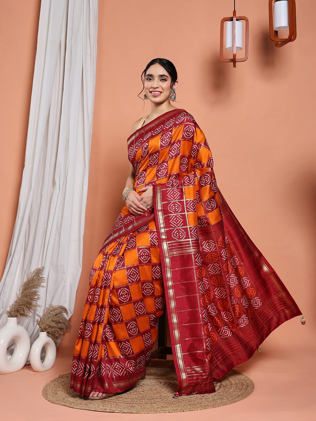 Digital Printed Art Silk Saree
