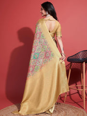 Digital Floral Printed Handloom Saree