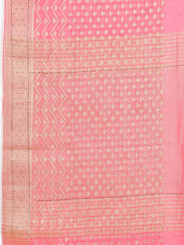 Stone Booti Woven Chiffon Saree