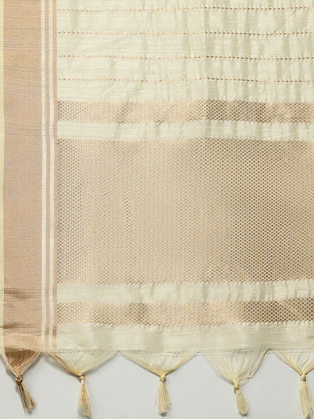 Embroidered Border Booti Art Silk Saree