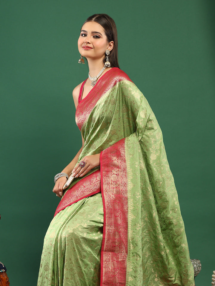 Plain Crepe Saree
