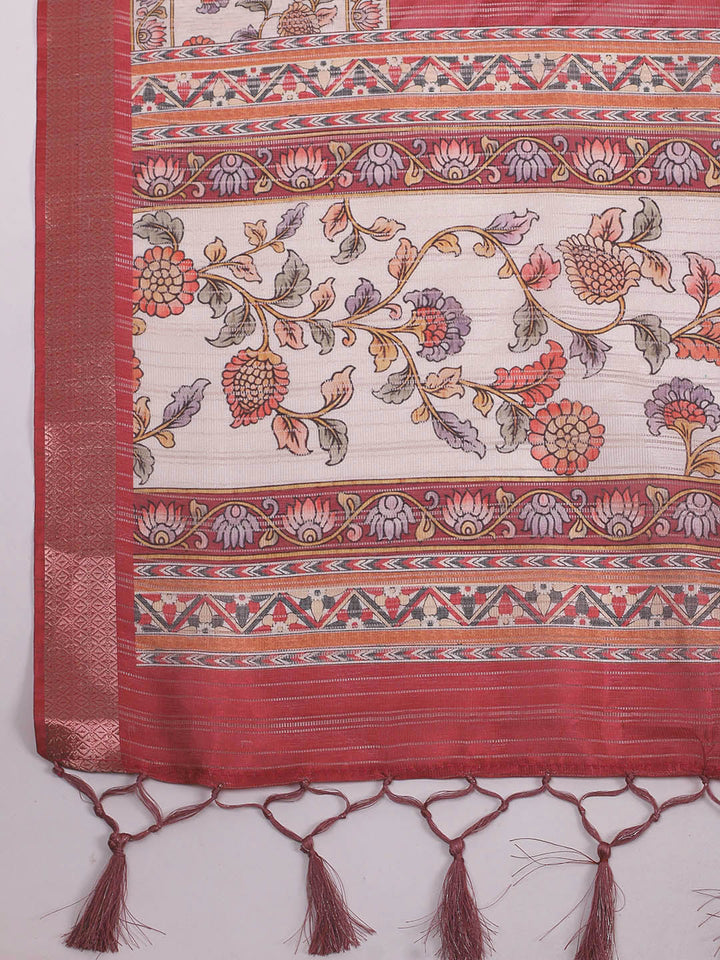 Printed Art Silk Saree