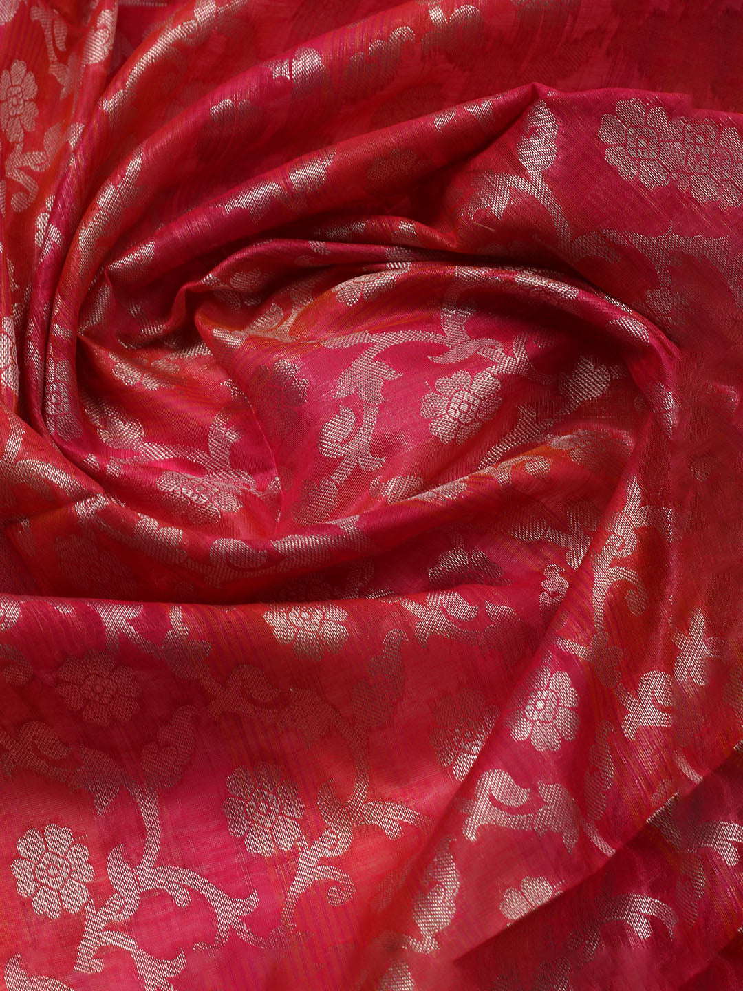 Woven Chanderi Unstitched Suit With Dupatta