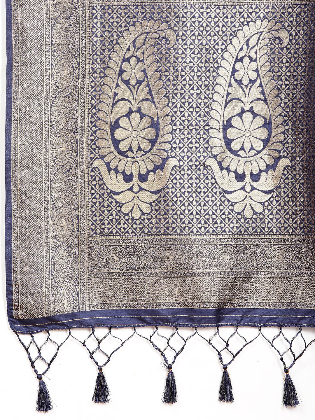 Zari Jaal Woven Art Silk Saree