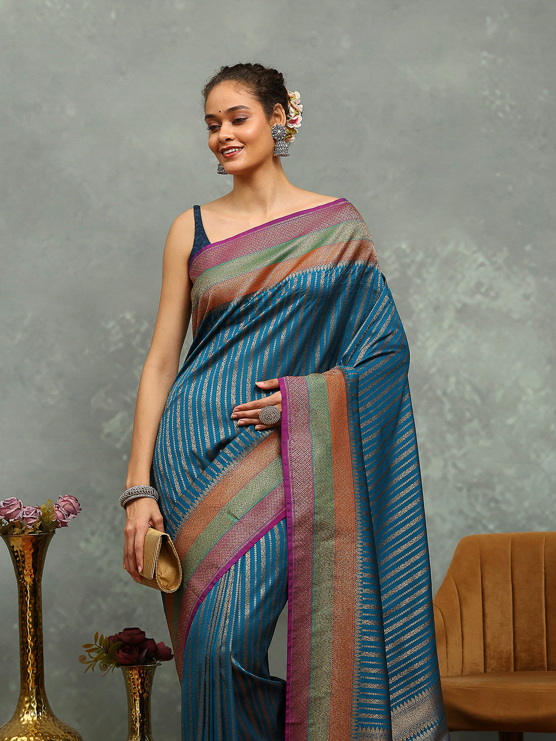Wovn Border Art Silk Saree