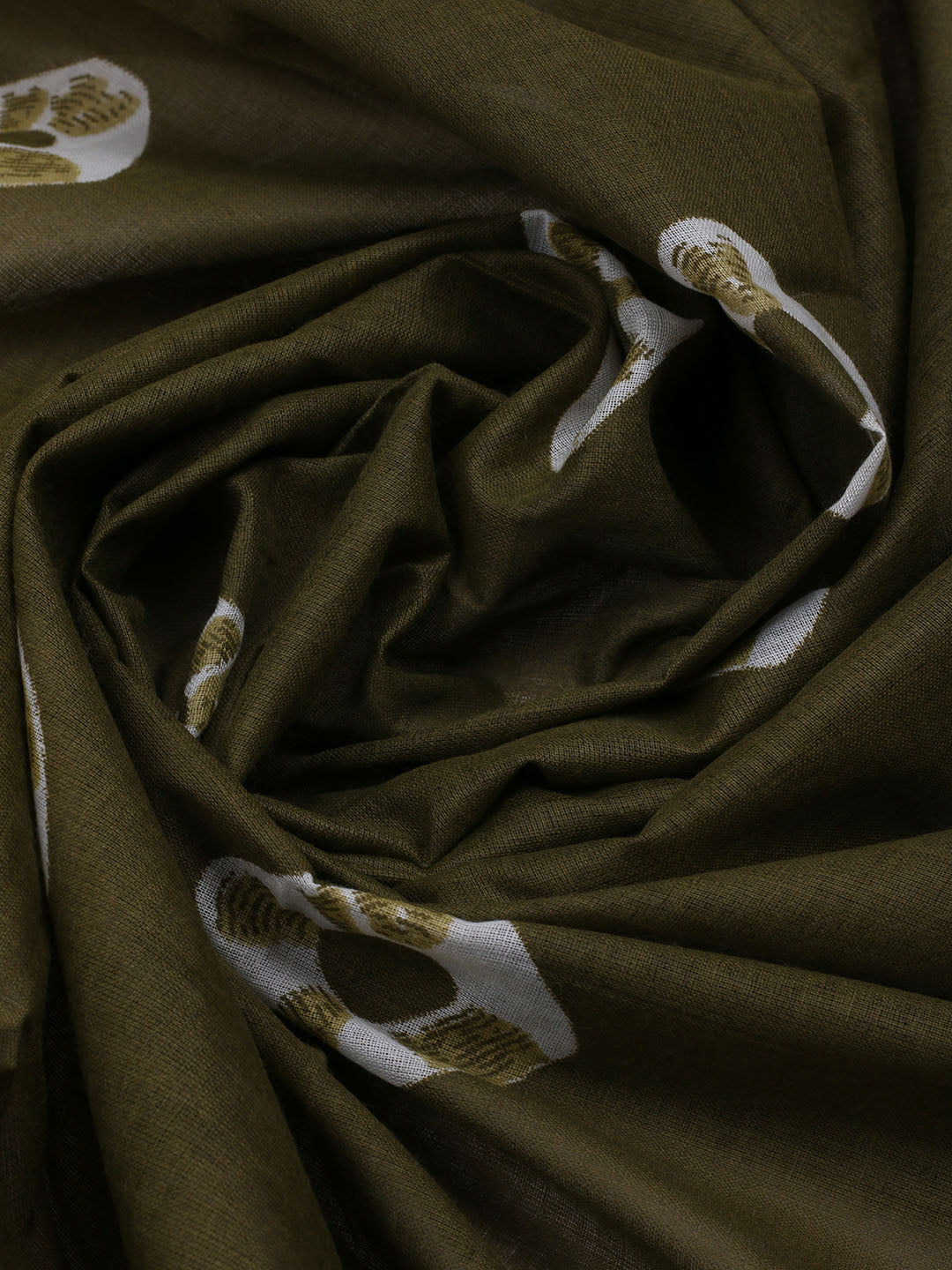 Printed Cotton Blend Unstitched Suit With Dupatta