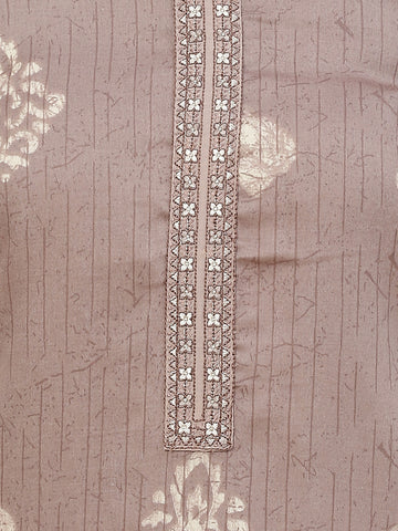 Printed Cotton Unstitched Suit Piece With Dupatta