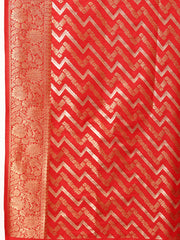 Zari Jaal Woven Handloom Saree