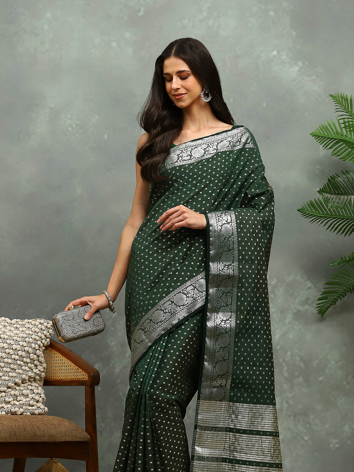 Woven Booti Art Silk Saree