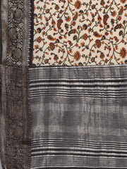Digital Printed Cotton Blend Woven Saree
